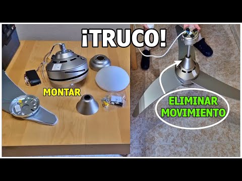 Como instalar ventilador de techo y quitar balanceo | instalación paso a paso