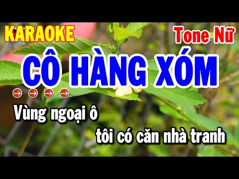 Karaoke Cô Hàng Xóm Tone Nữ Nhạc Sống Chuẩn 2025 Dễ Hát | Thanh Hải Karaoke