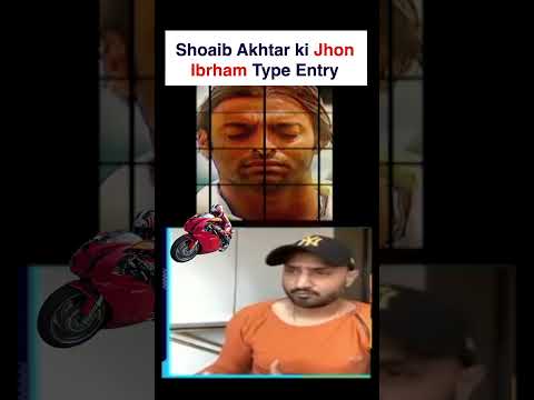 Shoaib Akhtar ki Jhon Ibrham Type Entry, Harbhajan Singh #shoaibakhtar #harbhajansingh #shortsviral