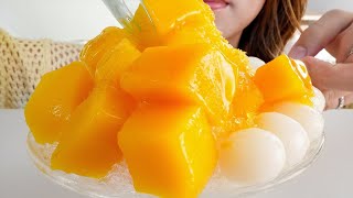 【咀嚼音】ガリガリ食感がクセになるマンゴーかき氷が最高すぎた【ASMR/EATINGSOUNDS】