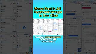 How to share post in all facebook groups in one click