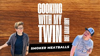 Cooking with My Twin: Chef Adam's Hilarious Smoked Meatballs Adventure in a Cow Costume!
