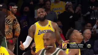 LeBron Detonates On Giannis And Then Got A Tech After Talking Sh t To The Ref
