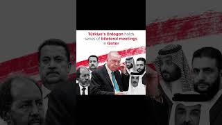 Turkish President Erdogan meets Qatari, Saudi, Somali, Syrian and Iraqi leaders on margins of