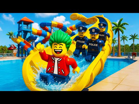LEGO Police Escape: Into The Wrong Water Park
