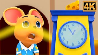 Hickory Dickory Dock Nursery Rhyme, Fun Educational Song for Kids