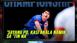 Marck Espejo fights through tears after Alas' loss to Iran