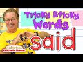 Understanding Tricky Sticky Words