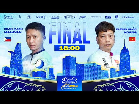 TRỰC TIẾP | FINAL | DƯƠNG QUỐC HOÀNG VS SEAN MARK MALAYAN | KAMUI ROAD TO WORLD 10-BALL CHAMPIONSHIP