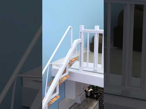 DIY foldable staircase: ultimate space-saving home solutions
