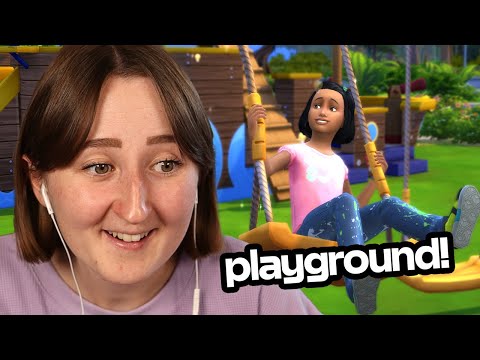 i built a PLAYGROUND with the new sims update!