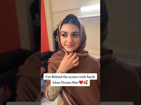 Sher Drama Behind the scene 😅 #sher #sarahkhan #danishtamoor #arydigital #pakistanidrama