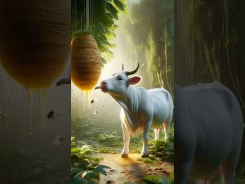 Attack of bee on a cow | Emotional story | #cowrescue #honeybee #bee