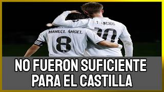 MANUEL ANGEL Y CESAR PALACIOS no bastaron para que EL CASTILLA nos alegrara el parón.