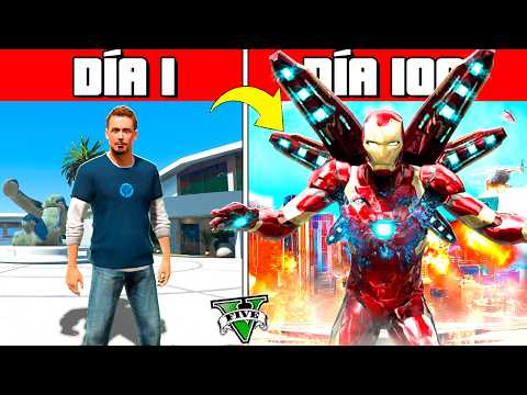 SOBREVIVÍ 100 DÍAS como IRONMAN en GTA 5!! (Marvel mod)