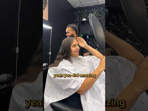 She found me on Tik Tok and came in for a trim 💈🔥 #barber #haircut #texas