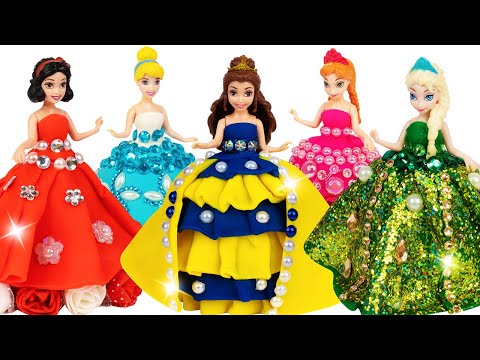 Disney Princess Mini Dolls - Making Beautiful and Unique Outfits out of Clay