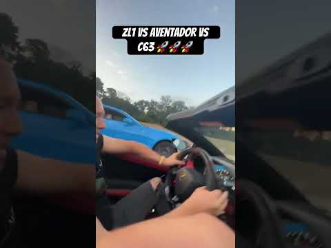 ZL1 vs Aventador vs C63🚀🚀🚀 #shorts