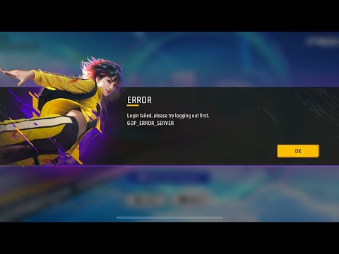 Login Failed, Please Try Logging Out First. GOP_ERROR_SERVER | Error Login Failed Free Fire Problem