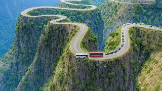 Most Dangerous Roads That Only PRO Truck Drivers Can Handle