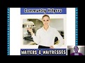 Community Helpers: Waiters and Waitresses