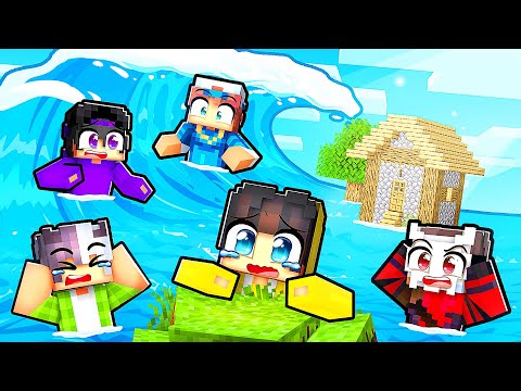 EJDERHA ADASINA TSUNAMİ VURDU, EJDERHA ADASININ SONU... 🌊 | Minecraft