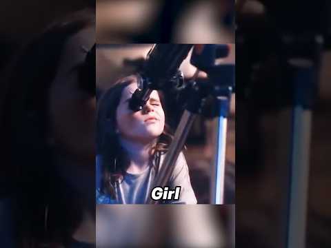 The girl looks at the moon through a telescope,only to find her grandfather up there. #movie #funny