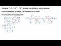 Concavity and Inflection Points