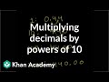 Multiplying Decimals by Powers of 10