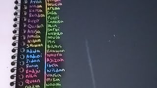 Ayo live, Menulis nama cantik