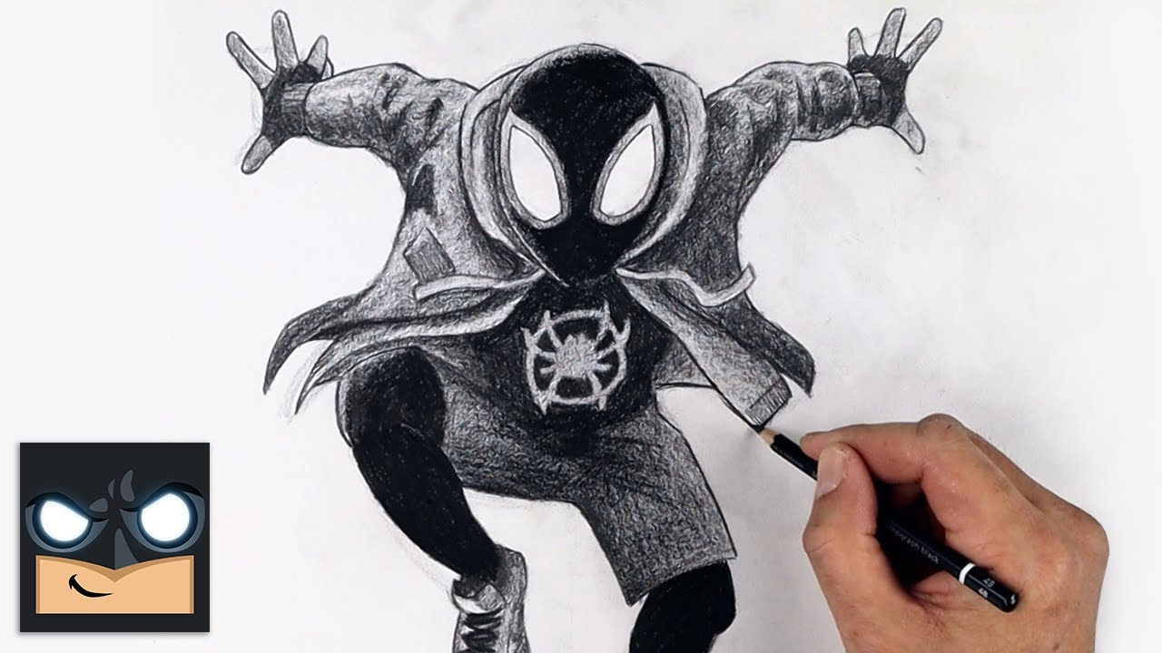 How To Draw Miles Morales - Spider Man Sketch Tutorial