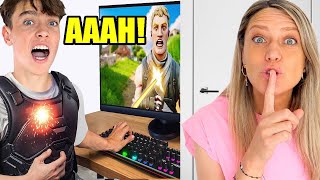JUEGO A FORTNITE PERO SIENTO LOS IMPACTOS EN LA VIDA REAL