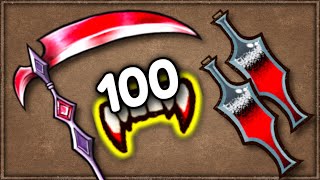 100+ vamp with Blood Harvester! | Backpack Battles