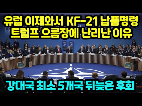 유럽 이제와서 KF-21 납품명령 트럼프 으름장에 난리난 이유 강대국 최소 5개국 뒤늦은 후회