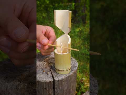 SUPER HACK with bamboo and wax for survival #bushcraft #camping #outdoors #lifehacks
