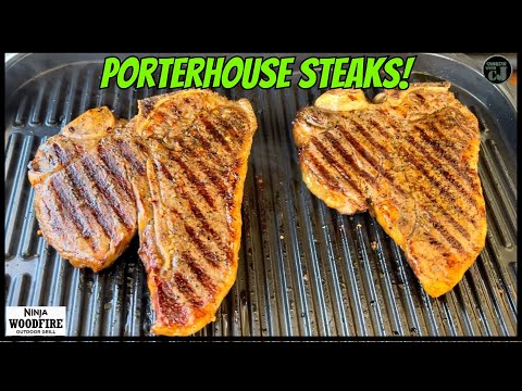 Ninja Woodfire Grill Reverse Seared Porterhouse Steak!