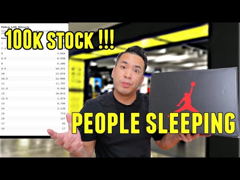 PEOPLE ARE SLEEPING 💤 😴  SITTING JORDAN 3 PURE MONEY PICK UP VLOG 100K STOCK