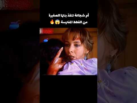 أم شجاعة تنقذ بنتها الصغيرة من القطط 😱🔥