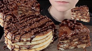 ASMR Nutella Chocolate Chip Pancakes Mukbang | VNM ASMR 먹방