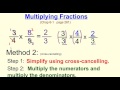 Multiplying Fractions with Cross-Canceling Techniques