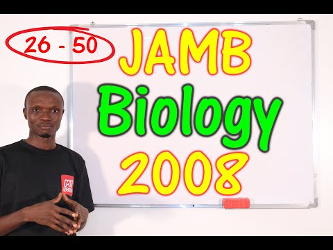 JAMB CBT Biology 2008 Past Questions 26 - 50