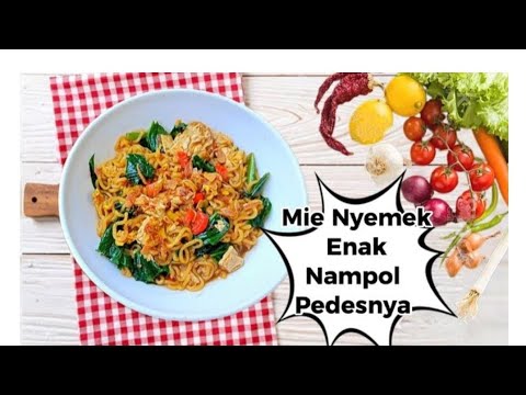 Mie nyemek enak nampol, mie nyemek simple enak