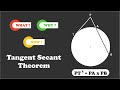 Tangent Secant Theorem and Circle Properties
