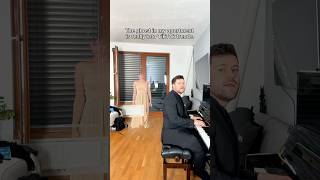 Do I see a ghost in my apartment while I play the piano? 🤯😅 #pianocover #music #dracula #jennie