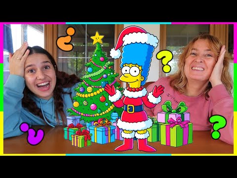 Adornamos el ARBOL de NAVIDAD con LOS SIMPSONS - 3 marker challenge de arbol de navidad