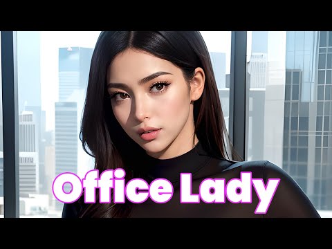 [ AI ART 4K ] Office lady LOOKBOOK (music created by AI Fashion X)