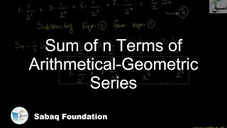 Sum of n Terms of Arithmetical-Geometric Series