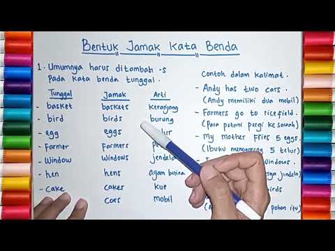 Belajar Bahasa Inggris tentang Bentuk Jamak Kata Benda (The Plural form of Noun in English)