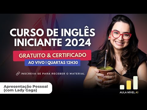 Curso de Inglês Iniciante 2024 - Informações pessoais em inglês com a Lady Gaga