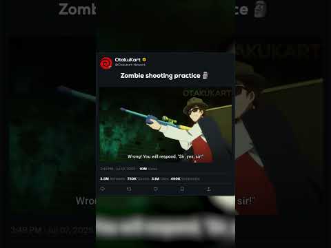 Bro's doing zombie target practice 🗿 #anime #animeshorts #animememes #animeedits #shorts